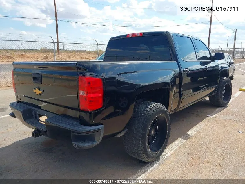 2018 Chevrolet Silverado 1500 1Lt VIN: 3GCPCREC4JG167911 Lot: 39740617