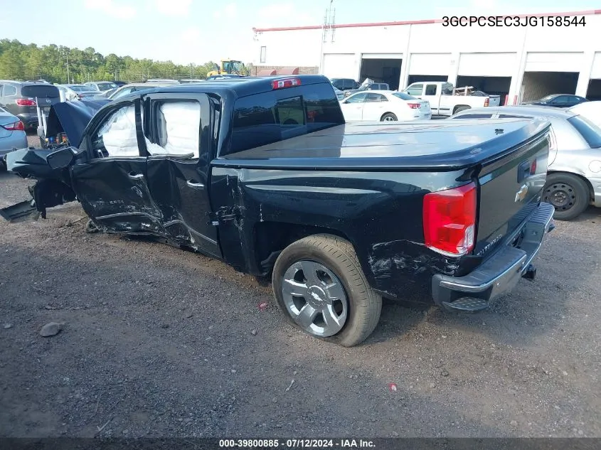 2018 Chevrolet Silverado 1500 1Lz VIN: 3GCPCSEC3JG158544 Lot: 39800885