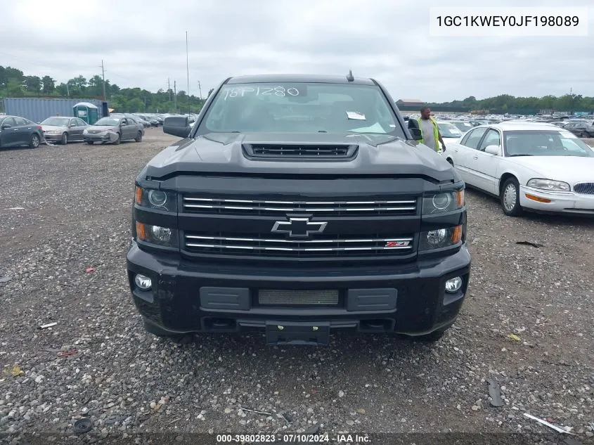 2018 Chevrolet Silverado 2500Hd Ltz VIN: 1GC1KWEY0JF198089 Lot: 39802823