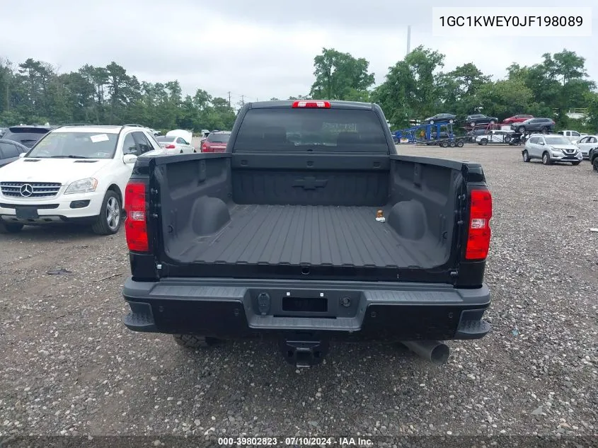 2018 Chevrolet Silverado 2500Hd Ltz VIN: 1GC1KWEY0JF198089 Lot: 39802823