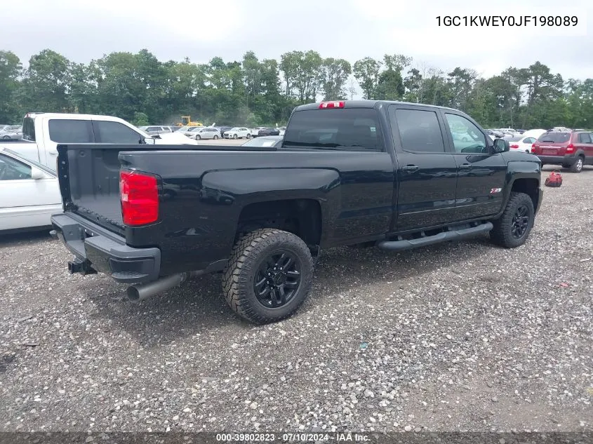 2018 Chevrolet Silverado 2500Hd Ltz VIN: 1GC1KWEY0JF198089 Lot: 39802823