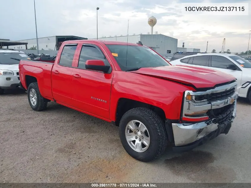 1GCVKREC3JZ137115 2018 Chevrolet Silverado 1500 1Lt