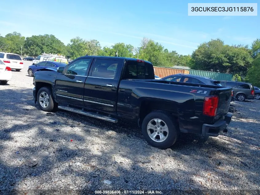 3GCUKSEC3JG115876 2018 Chevrolet Silverado 1500 2Lz