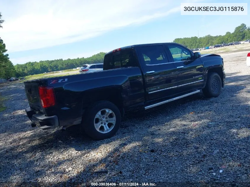 2018 Chevrolet Silverado 1500 2Lz VIN: 3GCUKSEC3JG115876 Lot: 39836406