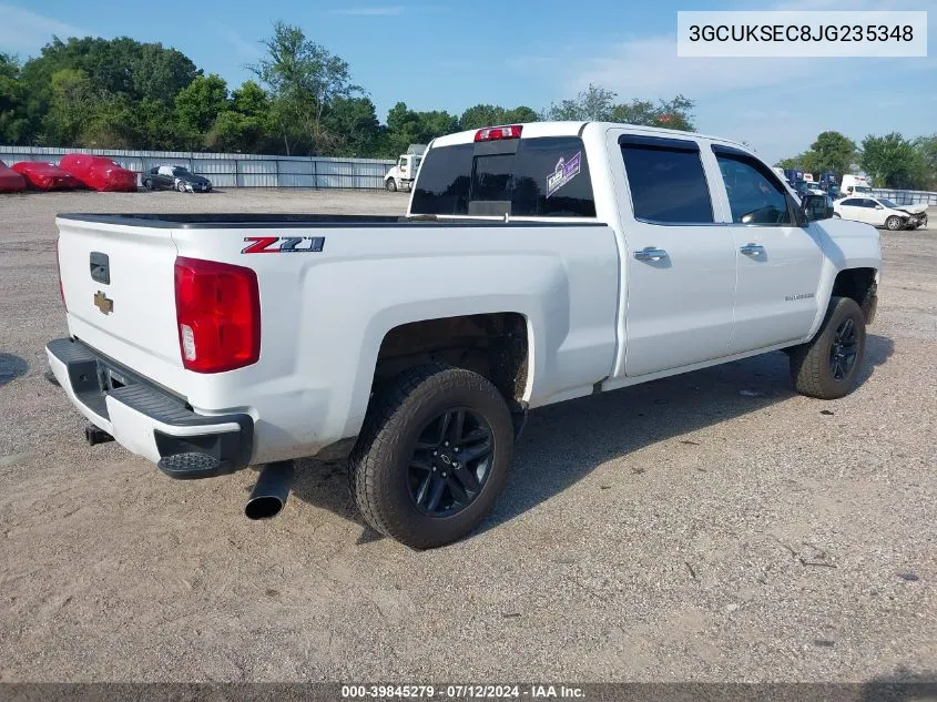 3GCUKSEC8JG235348 2018 Chevrolet Silverado 1500 2Lz