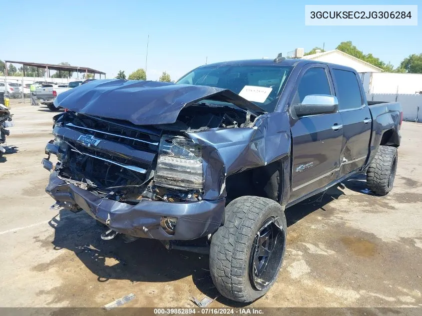 3GCUKSEC2JG306284 2018 Chevrolet Silverado 1500 2Lz