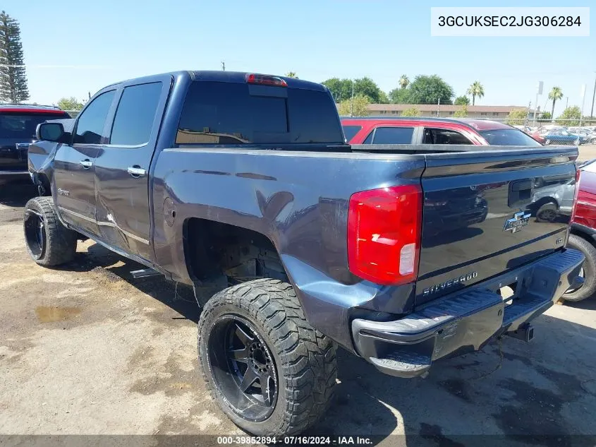 3GCUKSEC2JG306284 2018 Chevrolet Silverado 1500 2Lz