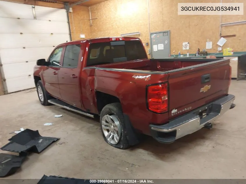 3GCUKREC0JG534941 2018 Chevrolet Silverado 1500 1Lt