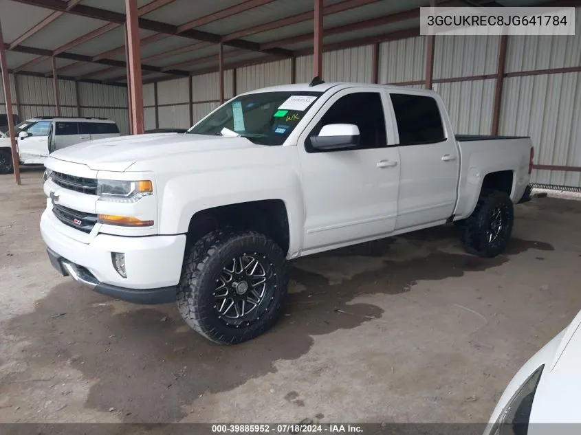 2018 Chevrolet Silverado 1500 2Lt VIN: 3GCUKREC8JG641784 Lot: 39885952