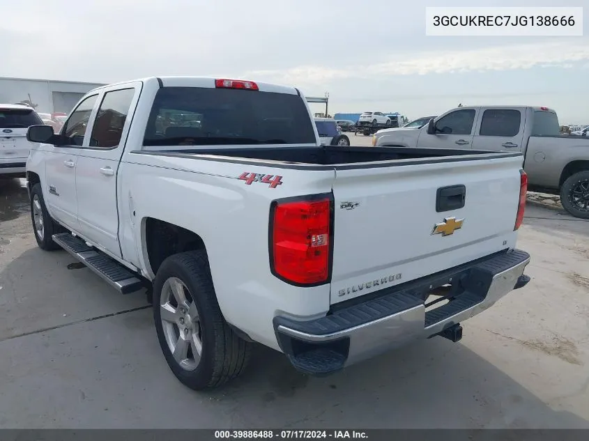 3GCUKREC7JG138666 2018 Chevrolet Silverado 1500 1Lt