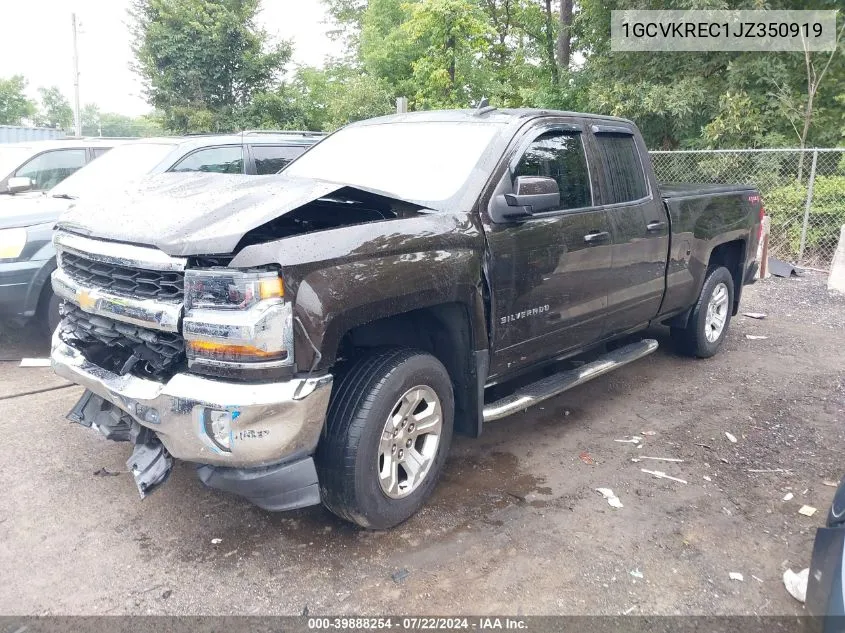 2018 Chevrolet Silverado 1500 1Lt VIN: 1GCVKREC1JZ350919 Lot: 39888254