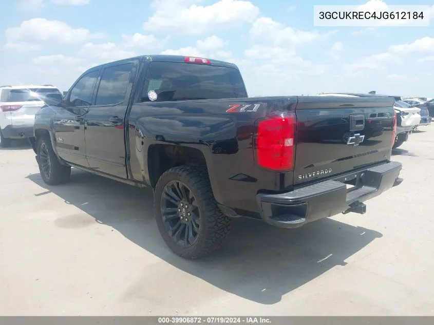 3GCUKREC4JG612184 2018 Chevrolet Silverado 1500 2Lt