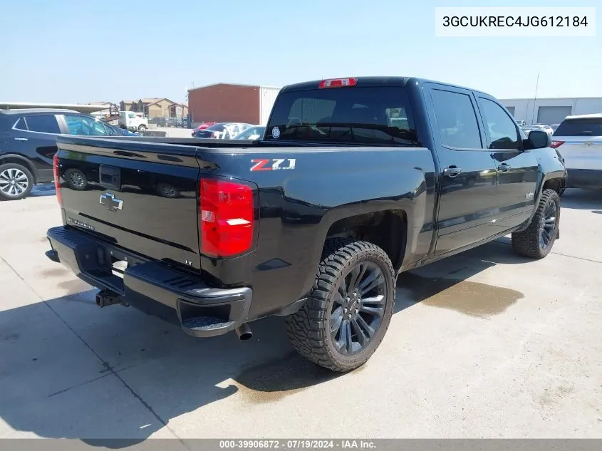 3GCUKREC4JG612184 2018 Chevrolet Silverado 1500 2Lt