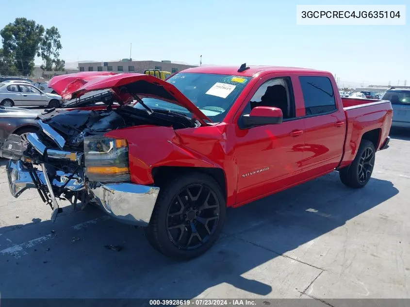 3GCPCREC4JG635104 2018 Chevrolet Silverado 1500 Lt