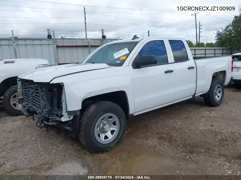 2018 Chevrolet Silverado 1500 Ls VIN: 1GCRCNECXJZ100909 Lot: 39929719