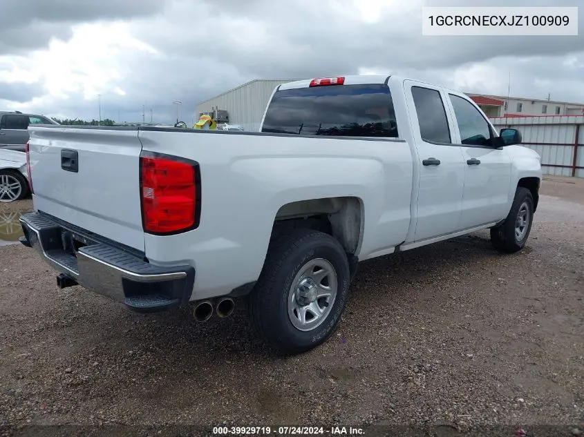 2018 Chevrolet Silverado 1500 Ls VIN: 1GCRCNECXJZ100909 Lot: 39929719