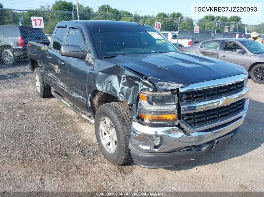 2018 Chevrolet Silverado 1500 1Lt VIN: 1GCVKREC7JZ220093 Lot: 39936774