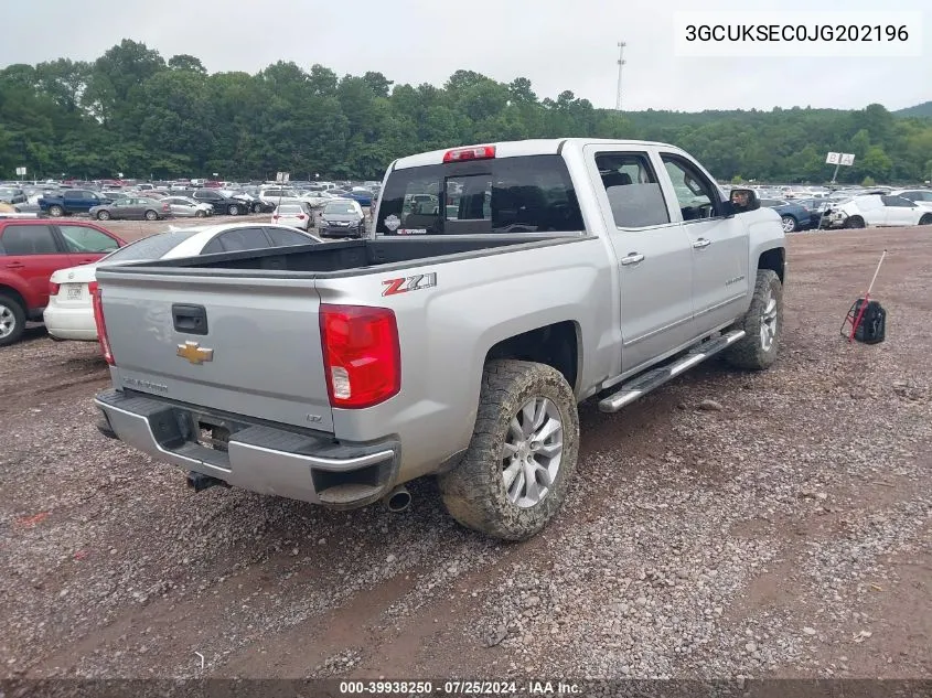 2018 Chevrolet Silverado 1500 2Lz VIN: 3GCUKSEC0JG202196 Lot: 39938250