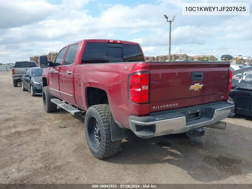 2018 Chevrolet Silverado 2500Hd Ltz VIN: 1GC1KWEY1JF207625 Lot: 39942553