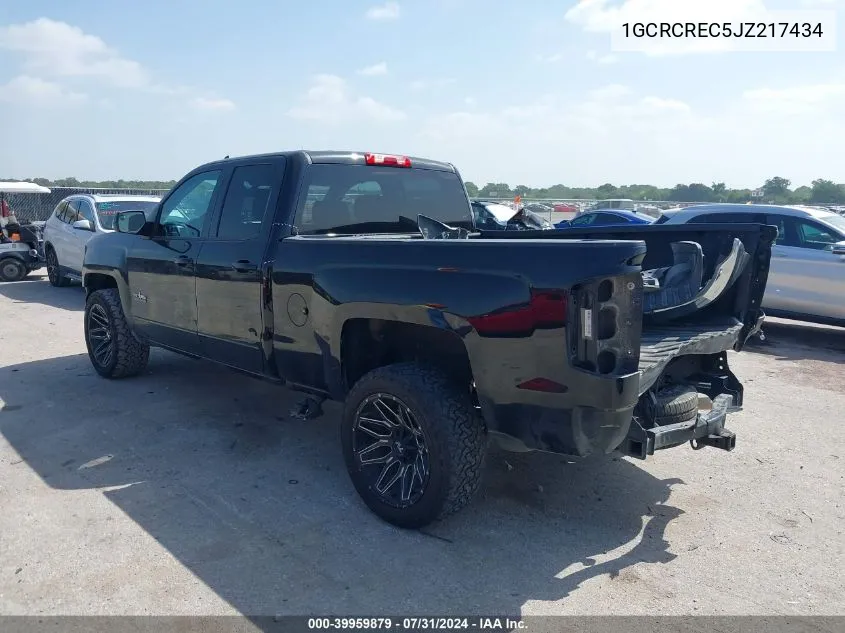 2018 Chevrolet Silverado 1500 Lt VIN: 1GCRCREC5JZ217434 Lot: 39959879