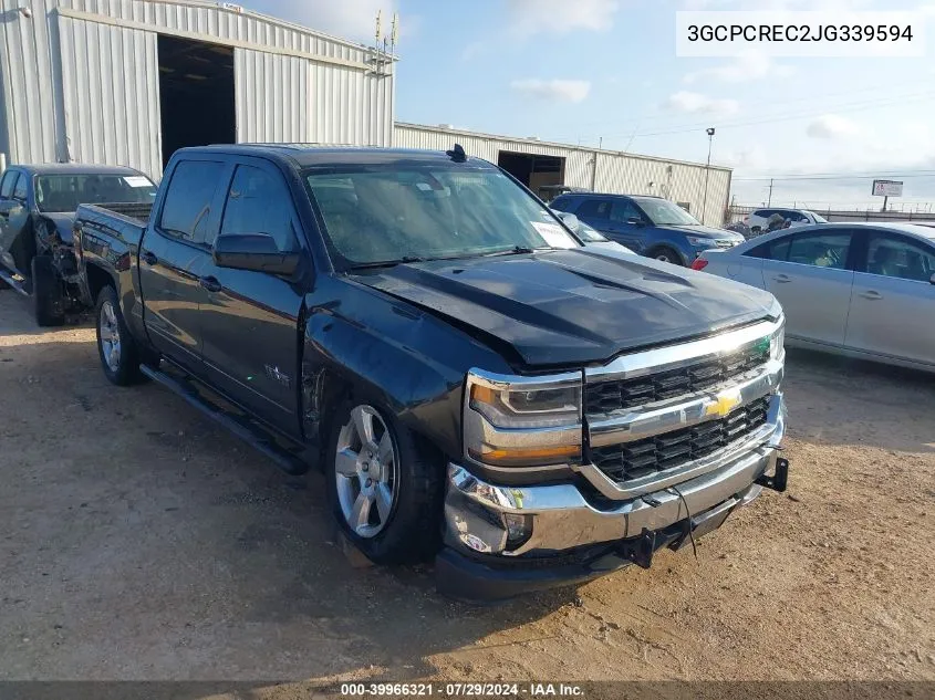 2018 Chevrolet Silverado 1500 1Lt VIN: 3GCPCREC2JG339594 Lot: 39966321