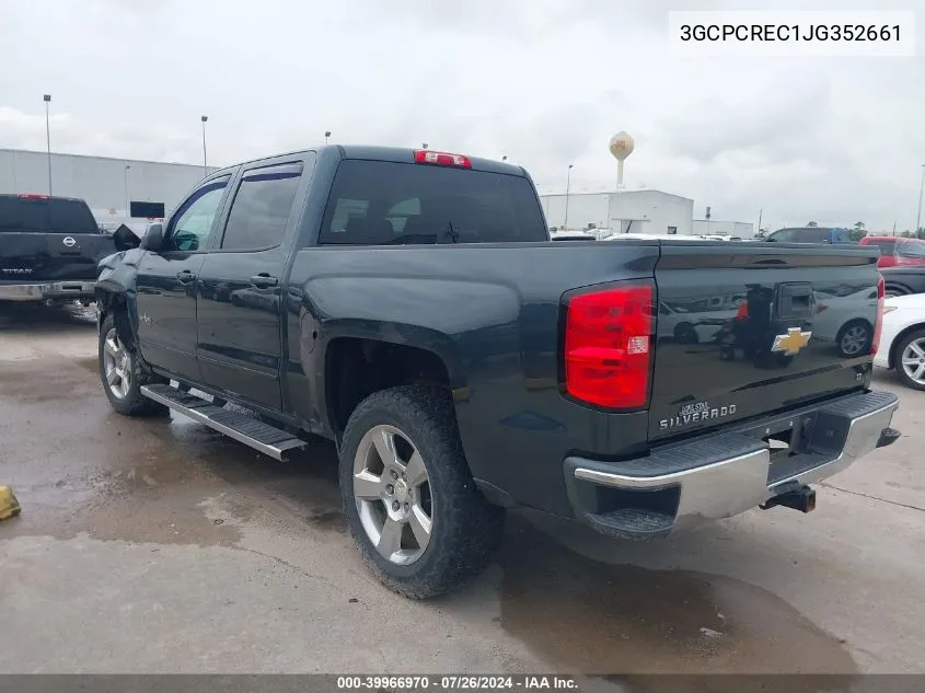 3GCPCREC1JG352661 2018 Chevrolet Silverado 1500 Lt