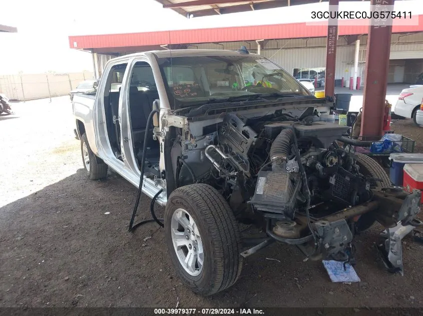 3GCUKREC0JG575411 2018 Chevrolet Silverado 1500 2Lt