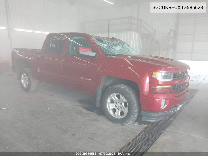 3GCUKRECXJG585623 2018 Chevrolet Silverado 1500 2Lt