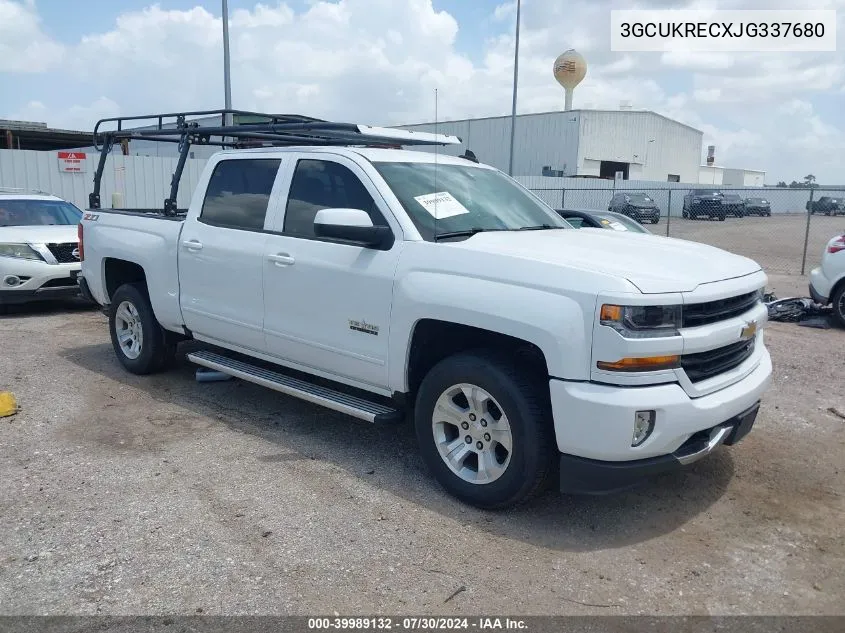 2018 Chevrolet Silverado 1500 2Lt VIN: 3GCUKRECXJG337680 Lot: 39989132