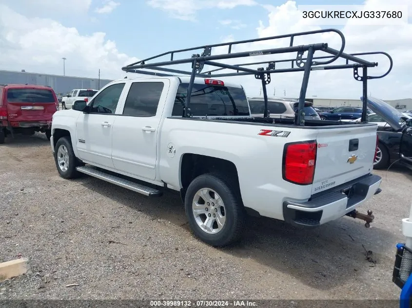 3GCUKRECXJG337680 2018 Chevrolet Silverado 1500 2Lt