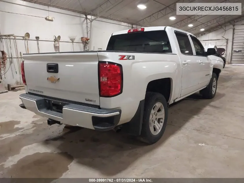 2018 Chevrolet Silverado 1500 2Lt VIN: 3GCUKRECXJG456815 Lot: 39991762