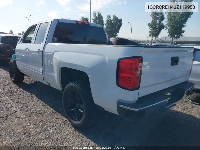 1GCRCREH4JZ119958 2018 Chevrolet Silverado 1500 Lt