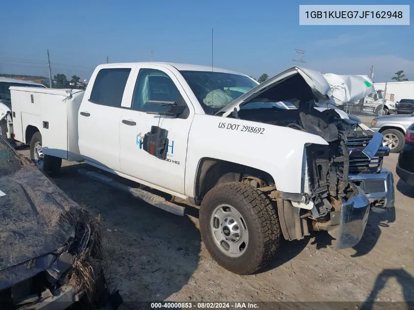 2018 Chevrolet Silverado K2500 Heavy Duty VIN: 1GB1KUEG7JF162948 Lot: 40000853