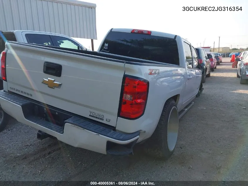 3GCUKREC2JG316354 2018 Chevrolet Silverado 1500 2Lt