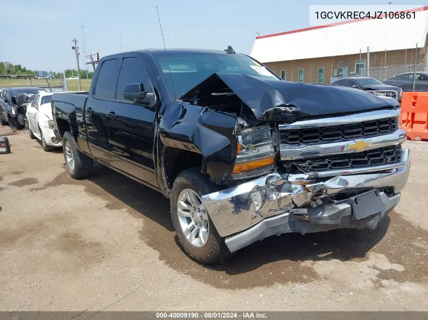 2018 Chevrolet Silverado 1500 1Lt VIN: 1GCVKREC4JZ106861 Lot: 40009190