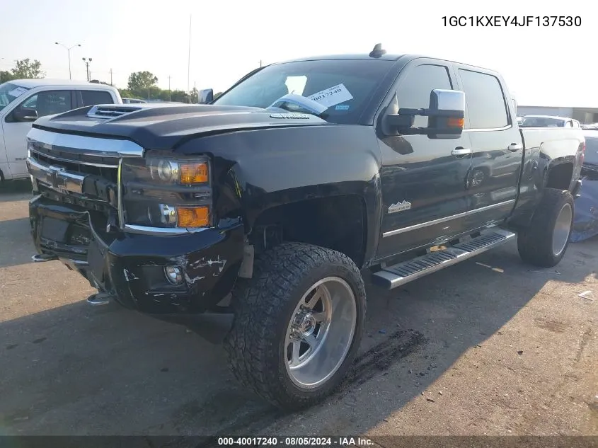 2018 Chevrolet Silverado 2500Hd High Country VIN: 1GC1KXEY4JF137530 Lot: 40017240