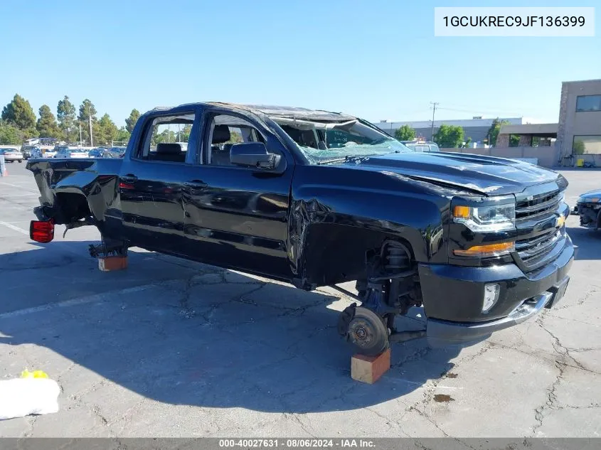 2018 Chevrolet Silverado 1500 2Lt VIN: 1GCUKREC9JF136399 Lot: 40027631