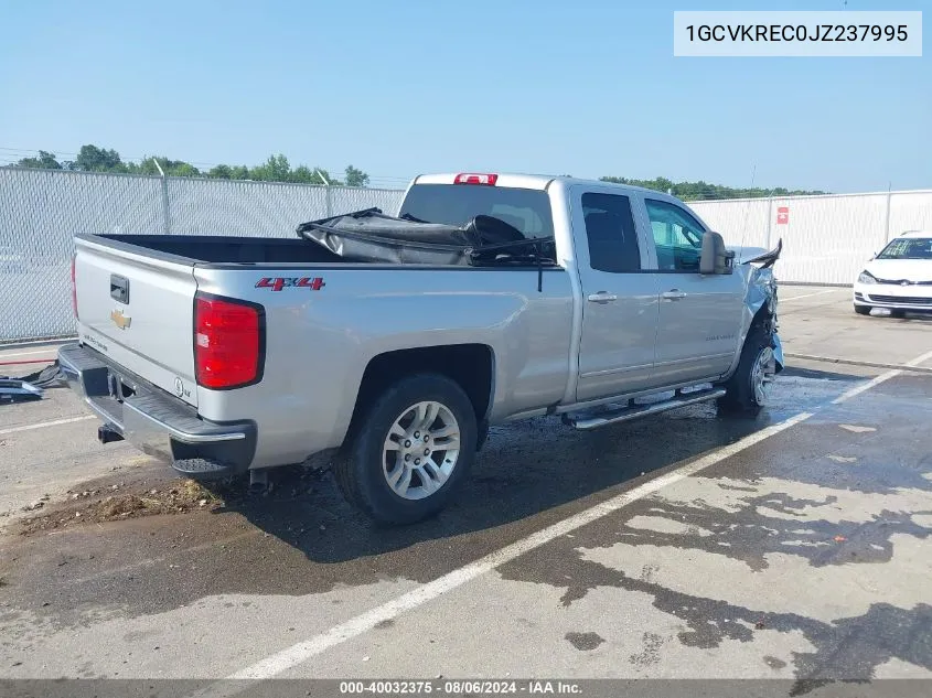 2018 Chevrolet Silverado 1500 1Lt VIN: 1GCVKREC0JZ237995 Lot: 40032375