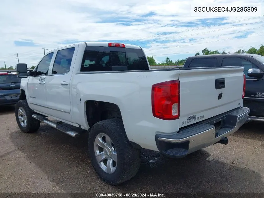 2018 Chevrolet Silverado 1500 Ltz VIN: 3GCUKSEC4JG285809 Lot: 40039718