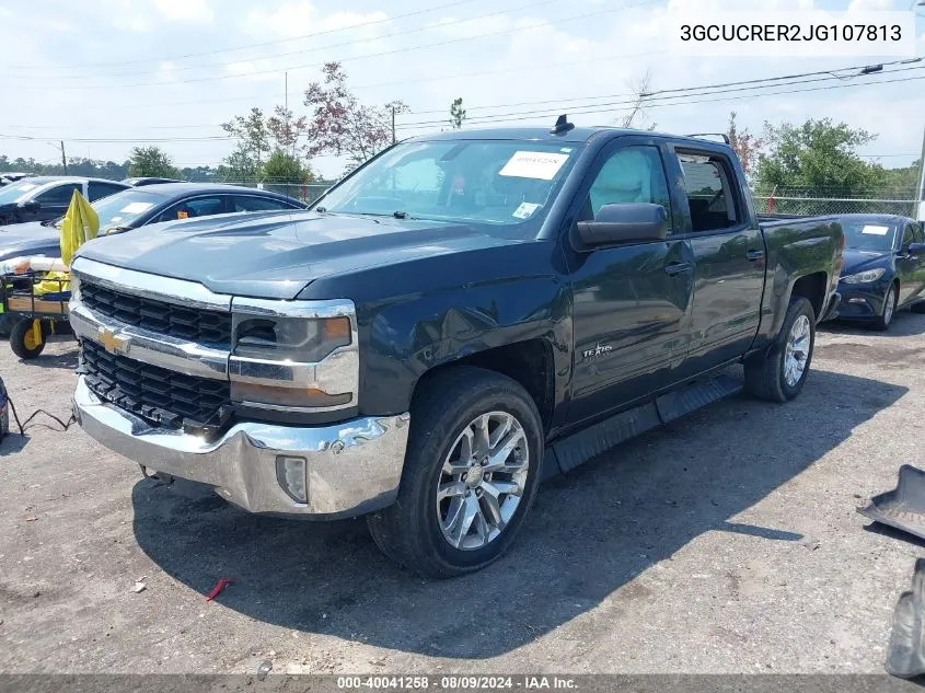 2018 Chevrolet Silverado 1500 Lt VIN: 3GCUCRER2JG107813 Lot: 40041258