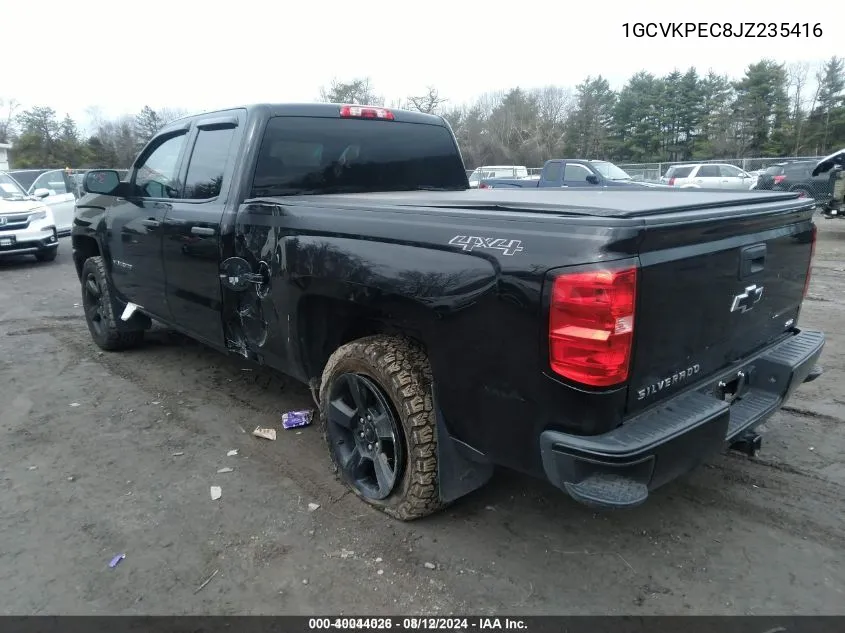 2018 Chevrolet Silverado 1500 Custom VIN: 1GCVKPEC8JZ235416 Lot: 40044026