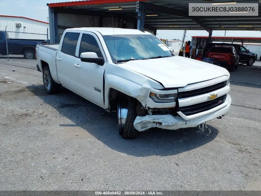 2018 Chevrolet Silverado 1500 2Lt VIN: 3GCUKREC8JG388076 Lot: 40048452