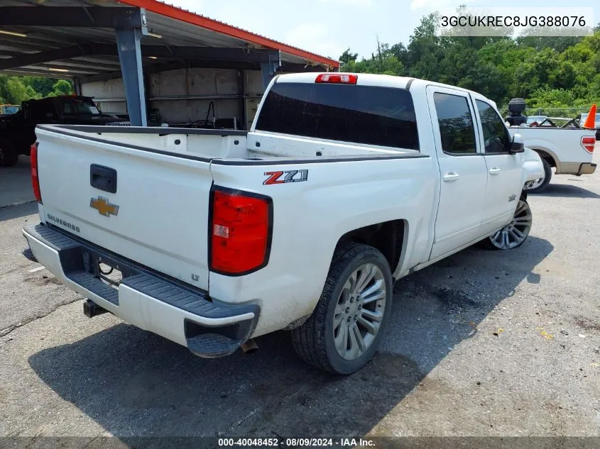 2018 Chevrolet Silverado 1500 2Lt VIN: 3GCUKREC8JG388076 Lot: 40048452