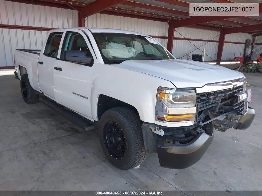 1GCPCNEC2JF210071 2018 Chevrolet Silverado 1500 Wt