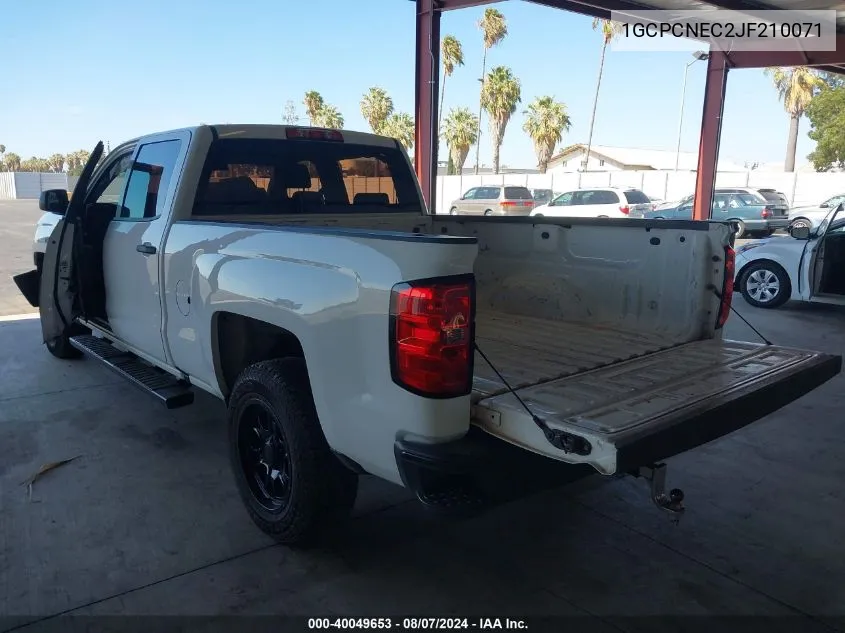 1GCPCNEC2JF210071 2018 Chevrolet Silverado 1500 Wt