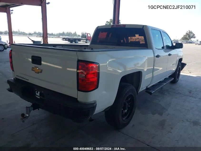 1GCPCNEC2JF210071 2018 Chevrolet Silverado 1500 Wt