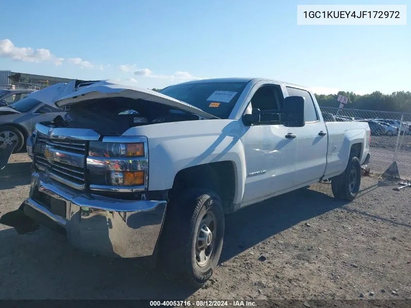 2018 Chevrolet Silverado 2500Hd Wt VIN: 1GC1KUEY4JF172972 Lot: 40053716