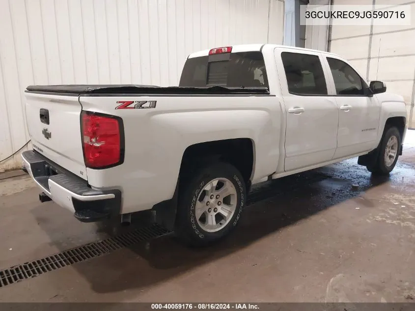 2018 Chevrolet Silverado 1500 2Lt VIN: 3GCUKREC9JG590716 Lot: 40059176