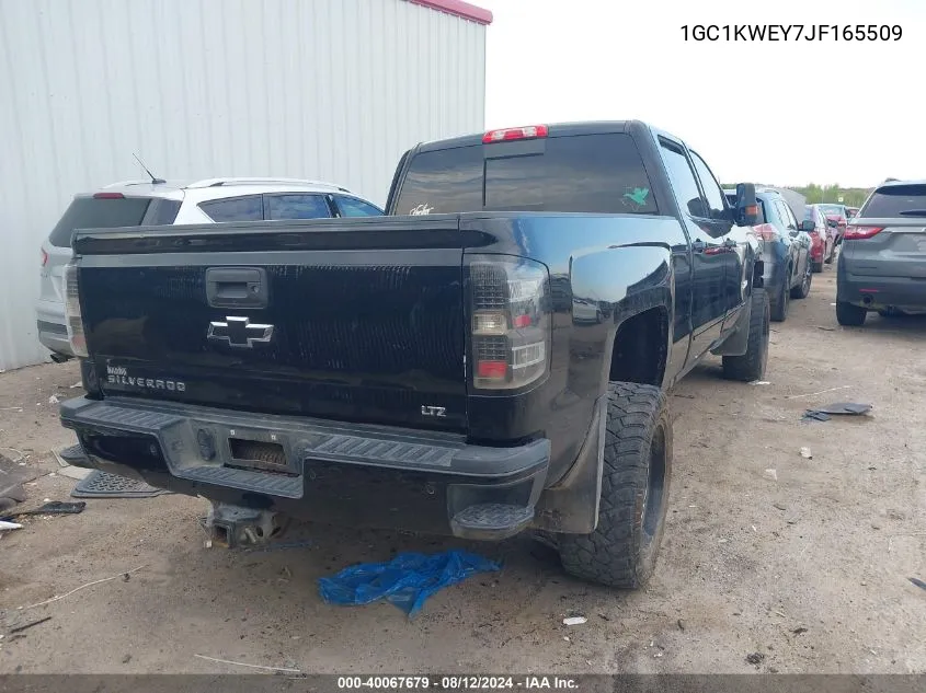 2018 Chevrolet Silverado 2500Hd Ltz VIN: 1GC1KWEY7JF165509 Lot: 40067679