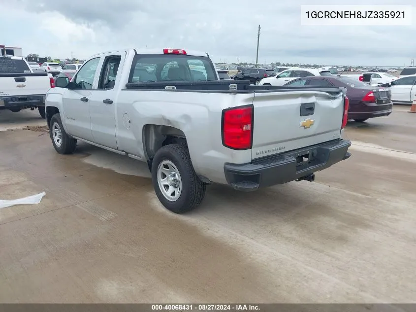 2018 Chevrolet Silverado 1500 Wt VIN: 1GCRCNEH8JZ335921 Lot: 40068431